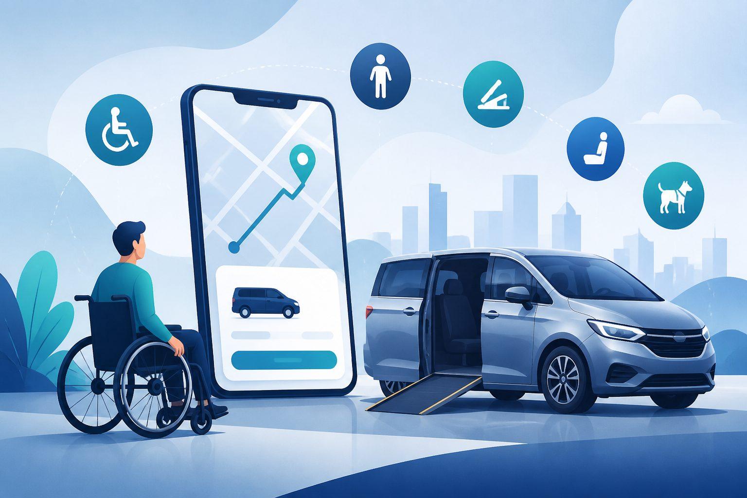 Accessibility Features Of Uber Ridesharing App For Riders With Disabilities