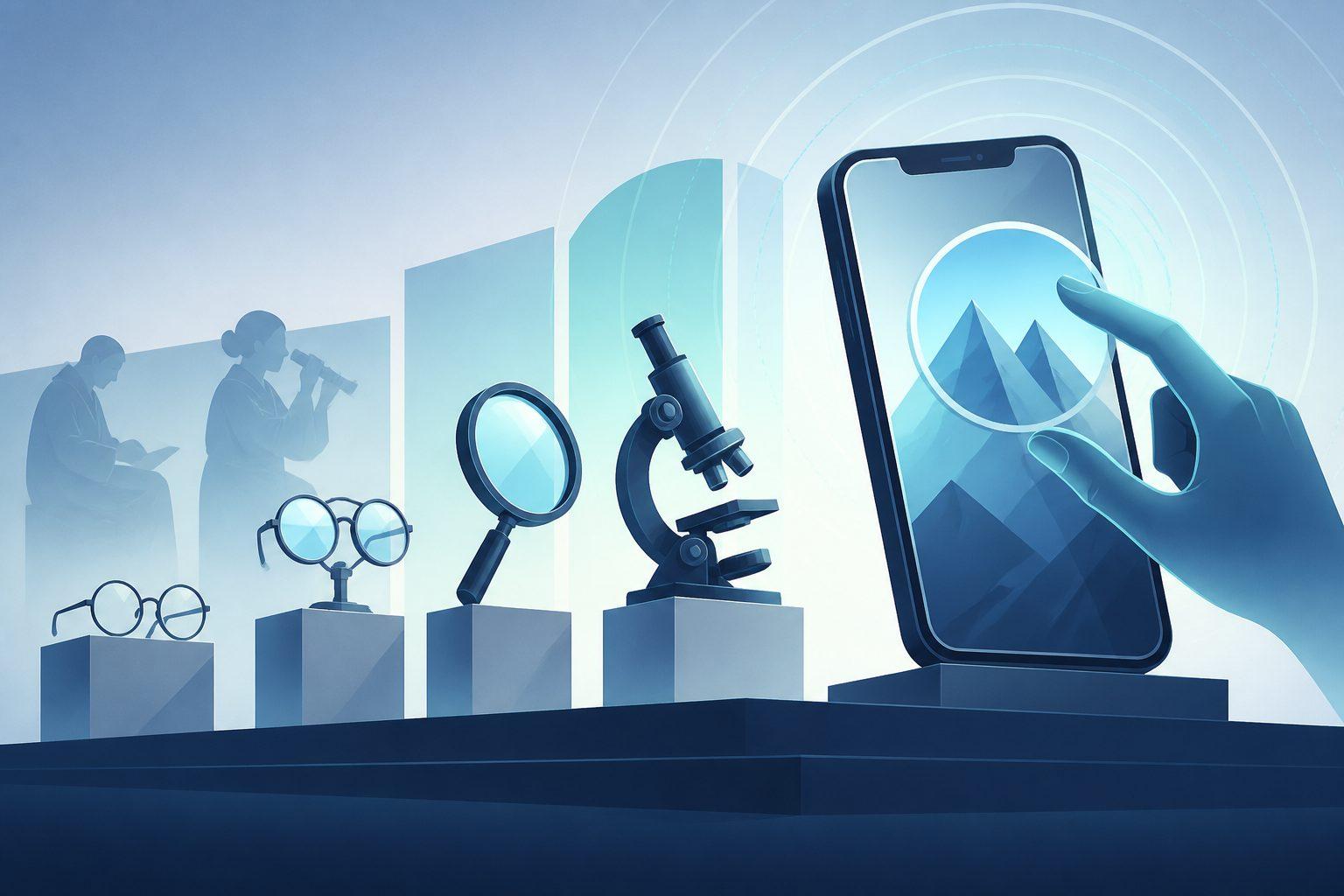 Magnifying and zooming with your phone